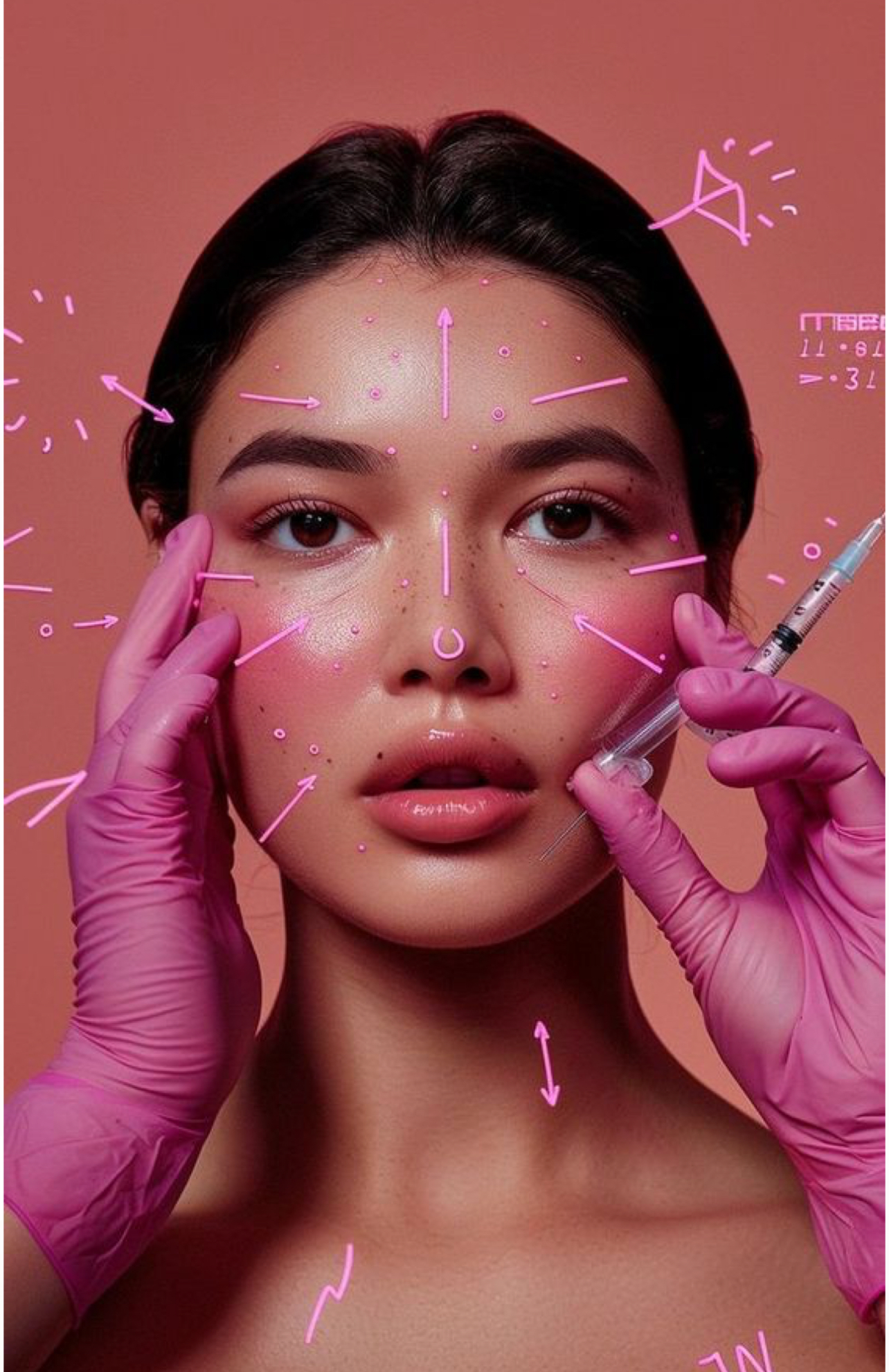 التغيير الشامل المتوسط ( 6 ابر فلر للوجه + ابرة شفة + ابرة بوتوكس + هايفو وفايبريشن )